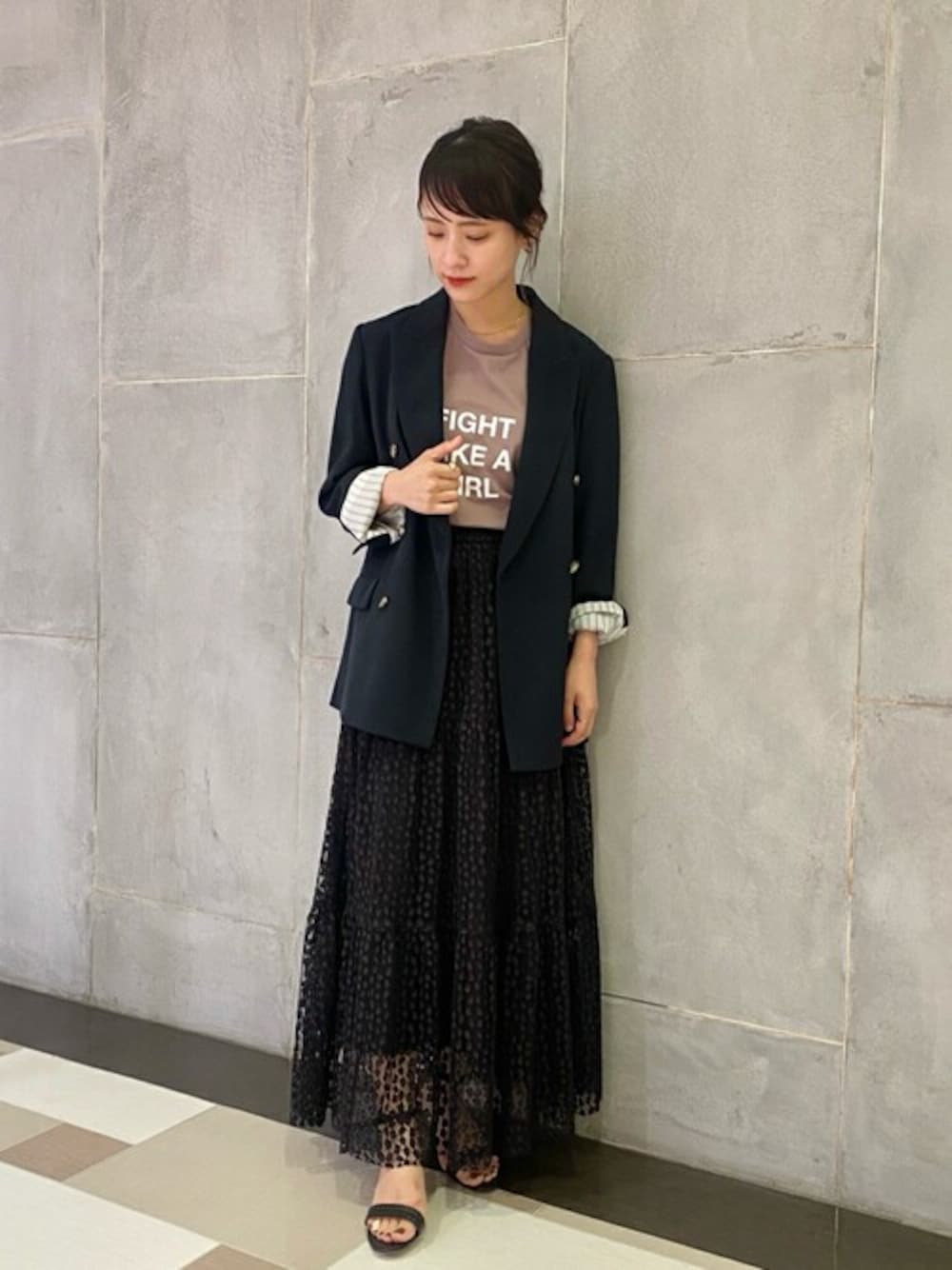 HARDY NOIR（アルディーノアール）の「レオパードレースティアード