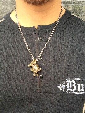 「WEIRDO（ウィアード）のアイテム（アクセサリー）」を使った、薫さん（メンズ・167cm）の夏コーディネート