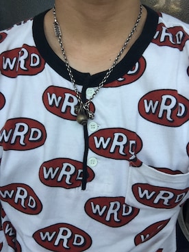 「WEIRDO（ウィアード）のアイテム（アクセサリー）」を使った、薫さん（メンズ・167cm）の夏コーディネート
