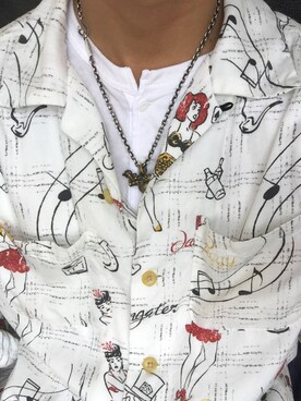 「WEIRDO（ウィアード）のアイテム（アクセサリー）」を使った、薫さん（メンズ・167cm）の夏コーディネート