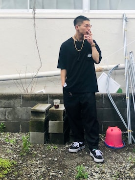 「アイテム（PC・スマホグッズ/家電）」を使った、薫さん（メンズ・168cm・20代）の春コーディネート