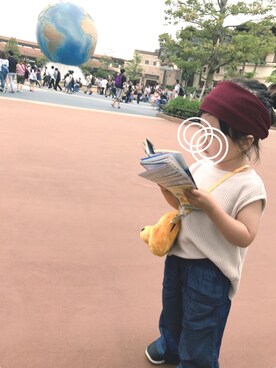 「CIAOPANIC TYPY（チャオパニックティピー）のアイテム（Tシャツ/カットソー、ベージュ系）」を使った、aaaさん（レディース）の春コーディネート