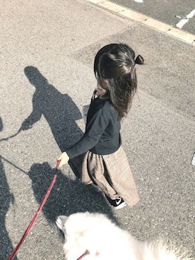 「POLO RALPH LAUREN（ポロ ラルフ ローレン）のアイテム（スウェット、ブラック系）」を使った、aaaさん（レディース）の春コーディネート
