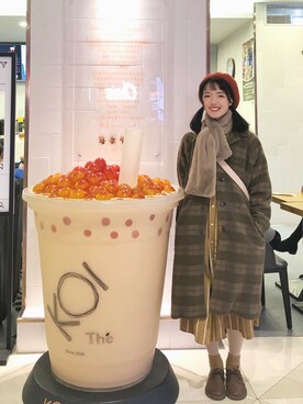 「2018マイベストコーデ」｜「アイテム（ワンピース/ドレス）」を使った、withchikaさん（レディース・160cm）の冬コーディネート