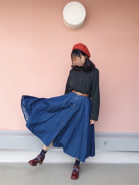 withchikaさん(レディース・160cm)の冬コーディネート