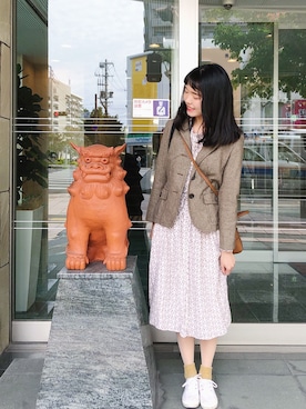 「MichaelKors」｜「アイテム（ワンピース/ドレス）」を使った、withchikaさん（レディース・160cm）の春コーディネート