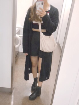 「Lazy Swan（レイジースワン）のアイテム」を使った、Maさん（レディース・148cm）の秋コーディネート