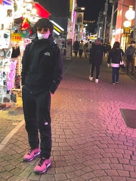 「KOMONO.（コモノ）のアイテム（サングラス）」を使った、バカんたろう∵ゞ(≧ε≦ｏ)ぶっさん（メンズ・168cm）の冬コーディネート