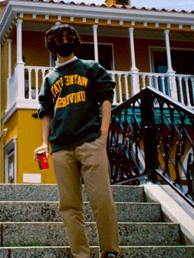 「KOMONO.（コモノ）のアイテム（サングラス）」を使った、バカんたろう∵ゞ(≧ε≦ｏ)ぶっさん（メンズ・168cm）の春コーディネート