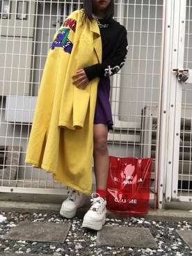 「FIG&VIPER（フィグアンドバイパー）のアイテム（バッグ）」を使った、みおさん（レディース・152cm）の春コーディネート
