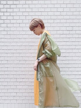 「PUBLIC TOKYO（パブリックトウキョウ）のアイテム（その他アウター）」を使った、kapomoiさん（レディース・163cm）の春コーディネート