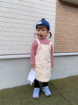 ジャンパースカートを使った 2歳女の子 の人気ファッションコーディネート Wear