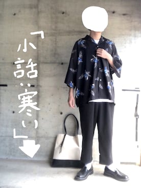 しろくろさん（メンズ・164cm）の春コーディネート