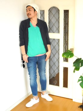 「BEAMS（ビームス）のアイテム（その他アウター）」を使った、NOBさん（メンズ・170cm）の春コーディネート