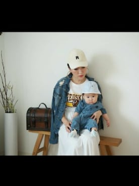 「SpRay（スプレイ）のアイテム（キャップ）」を使った、ﾍｿﾉｵBOYSさん（レディース・162cm）の秋コーディネート