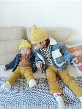 「BASE（ベース）のアイテム（ジャケット/アウター）」を使った、ﾍｿﾉｵBOYSさん（レディース・162cm）の冬コーディネート