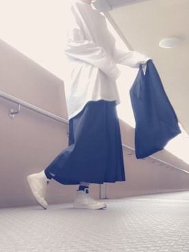 「my beautiful landlet（マイビューティフルランドレット）のアイテム（スカート）」を使った、بيوكوさん（レディース・162cm）の秋コーディネート