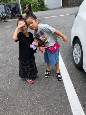 「NEW BALANCE（ニューバランス）の◆new balance KV996（スニーカー）」を使った、ノンチキさん（キッズ・120cm）の夏コーディネート