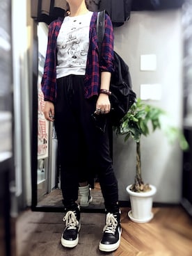 「SAINT LAURENT PARIS（サンローランパリ）のアイテム」を使った、WTIMESさん（レディース・165cm）の夏コーディネート