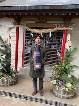 池亀昌暢さん(メンズ・183cm)の冬コーディネート