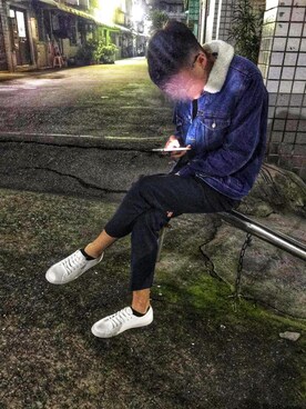 「NET（ネット）のアイテム（ジャケット/アウター）」を使った、程冠諺さん（メンズ・178cm）の秋コーディネート