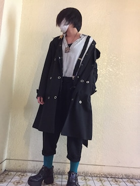 「stradivarius（ストラディバリウス）のアイテム（トレンチコート）」を使った、Hinokageさん（レディース・158cm）の春コーディネート