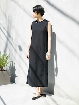 「アイテム（チョーカー）」を使った、nano・universe lady's　STAFFさん（レディース・170cm）の春コーディネート