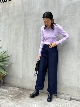 「LEINER（レイナー）のアイテム」を使った、nano・universe lady's　STAFFさん（レディース・170cm）の冬コーディネート