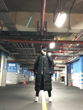 「WEEKDAY（ウィークデイ）のアイテム（ジャケット/アウター）」を使った、MLIさん（レディース・161cm）の春コーディネート