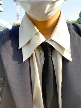 「ラッドミュージシャン」｜「アイテム（フォーマルスーツ/小物）」を使った、けんしんさん（メンズ・180cm）の秋コーディネート