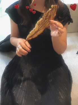 「UNIQLO（ユニクロ）のアイテム（ワンピース、ブラック系）」を使った、nozomiaokiさん（レディース・162cm）の秋コーディネート