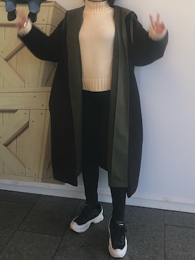 「CLANE（クラネ）のアイテム（モッズコート）」を使った、nozomiaokiさん（レディース・162cm）の秋コーディネート