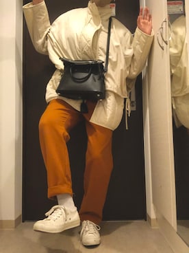 「マルジェラ」｜「アイテム（その他アウター）」を使った、nozomiaokiさん（レディース・162cm）の冬コーディネート