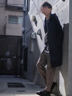 「Journal Standard TRISECT（トライセクト）のアイテム（その他アウター）」を使った、ワタルさん（メンズ・180cm）の冬コーディネート