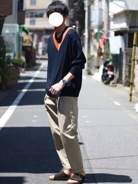 「2018ss」｜「アイテム（腕時計）」を使った、ワタルさん（メンズ・180cm）の春コーディネート