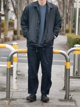 「APOLIS（アポリス）のアイテム」を使った、ワタルさん（メンズ・180cm）の冬コーディネート