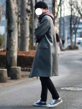 「YARD PLUS（ヤードプリュス）のアイテム（パーカー）」を使った、ワタルさん（メンズ・180cm）の冬コーディネート