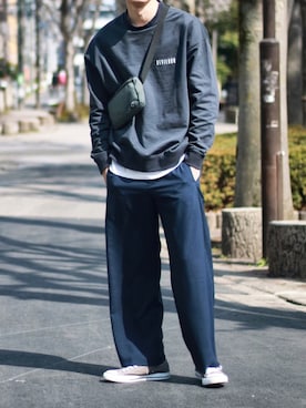 「DEVILOCK（デビロック）のアイテム」を使った、ワタルさん（メンズ・180cm）の春コーディネート