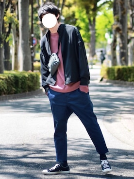 「atscelta」｜ワタルさん（メンズ・180cm）の春コーディネート