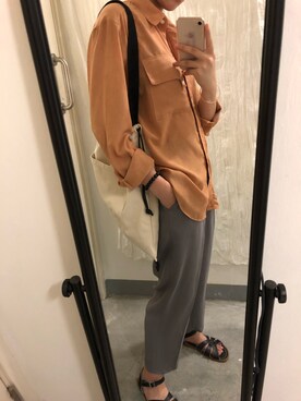 「SALT（ソルト）のアイテム」を使った、kayannnさん（レディース・160cm）の夏コーディネート