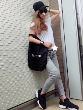 「Keith Haring（キース・ヘリング）のアイテム（腕時計）」を使った、keiさん（レディース・160cm）の夏コーディネート