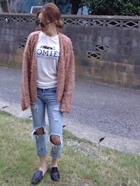 「BACKS（バックス）のアイテム（パンツ）」を使った、keiさん（レディース・160cm）の秋コーディネート