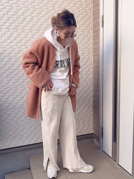 「AIR MAX」｜「アイテム（その他アウター）」を使った、keiさん（レディース・160cm）の秋コーディネート