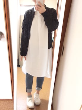 「アイテム（シャツワンピース）」を使った、Babbachanさん（レディース・165cm・20代）の春コーディネート