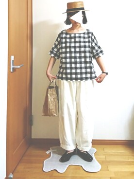 ばな奈さん（レディース・157cm）の夏コーディネート