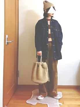 ばな奈さん（レディース・157cm）の冬コーディネート