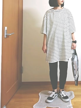 「иваси/イヴァシー（イヴァシー）のアイテム」を使った、ばな奈さん（レディース・157cm）の夏コーディネート