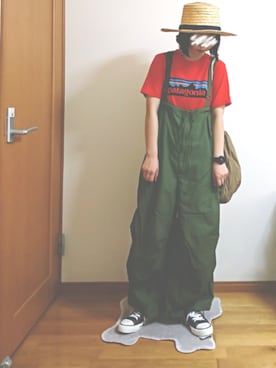 「patagonia」｜「アイテム（福袋/福箱）」を使った、ばな奈さん（レディース・157cm）の夏コーディネート