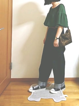 「2018マイベストコーデ」｜「アイテム（アナログ腕時計）」を使った、ばな奈さん（レディース・157cm）の秋コーディネート