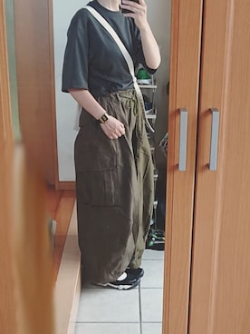 「アイテム（その他、グレー系）」を使った、ばな奈さん（レディース・157cm）の夏コーディネート